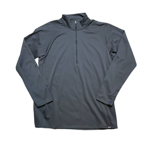 PATAGONIA Capilene Midweight Zip Neck Long Sleeve Shirt Gray Size XL - Picture 2 of 7